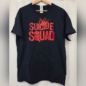 Suicide Squad MOVIE Graphic Tee - Black & Red